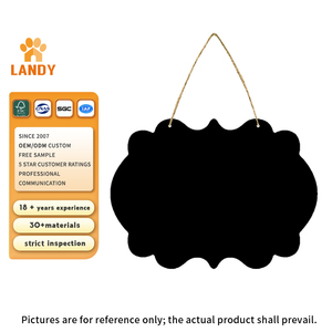 Lavagna Messaggi Cancellabile Personalizzata, Mini Lavagna Nera Bifacciale <span class=keywords><strong>da</strong></span> Appendere, Lavagna per Menu, Decorazione Murale per Ristoranti - Product Image 1