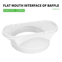 Accesorios para Aire Acondicionado, Deflector de Boca Plana, Interfaz Pequeña, Manual, para el Hogar, ABS, Duradero, Ecológico