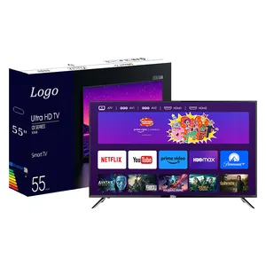 Hitv Television Factory 55 Inch LED TV HDR10 4K Display Resolution 65 Inch Android Smart TV