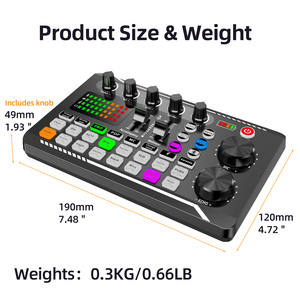 Interface <span class=keywords><strong>de</strong></span> podcast <span class=keywords><strong>de</strong></span> mélangeur audio <span class=keywords><strong>de</strong></span> carte son en direct F998 <span class=keywords><strong>avec</strong></span> <span class=keywords><strong>effets</strong></span> <span class=keywords><strong>de</strong></span> mélangeur DJ <span class=keywords><strong>changeur</strong></span> <span class=keywords><strong>de</strong></span> <span class=keywords><strong>voix</strong></span> <span class=keywords><strong>avec</strong></span> <span class=keywords><strong>effets</strong></span> sonores pour PC karaoké Tiktok - Product Image 2