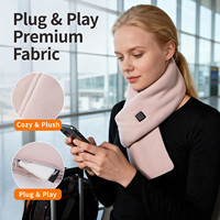 Écharpe chauffante électrique avec triple protection de sécurité, prise USB, écharpe chaude pour le cou pour hommes et femmes, pour les trajets quotidiens en hiver, le ski, le camping