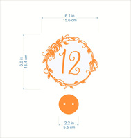 Numéros de Table acryliques découpés au Laser de haute qualité mariage or miroir décor de Table Restaurant numéros de Table