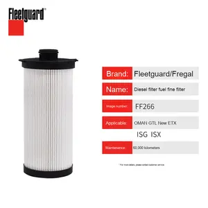 Fleetguard Original FF266 Élément filtrant diesel Filtre fin à carburant neuf pour tracteur Auman Heavy Truck Gtl/Etx/Isg/Isx - Product Image 2