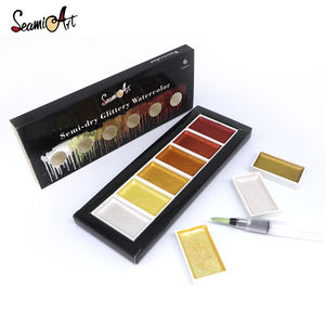 Seamiart Metallic Neon Wasserfarben <span class=keywords><strong>6</strong></span> Farben 3ml Kapazität Set für Papier - Product Image 3