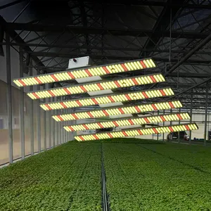 Vertical Farming Dimmable Full Spectrum LED Grow Light Bar 100-240V UV IR Medical Plants Solar HPS Foldable Grow Light