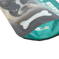 Pochette en plastique refermable écologique à fermeture éclair, emballage de friandises pour chiens et chats, sacs d'emballage d'aliments pour animaux de compagnie