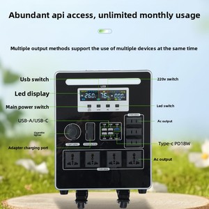 Centrale Électrique Portable Extérieure 220V Grande Capacité pour Camping et Événements – Alimentation d'Urgence au Lithium Fer Phosphate - Product Image 2