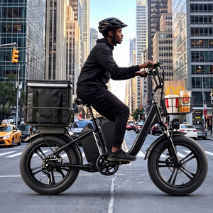 Vélo cargo électrique pour la <span class=keywords><strong>livraison</strong></span> de nourriture - Vélo électrique à double batterie longue portée pour la <span class=keywords><strong>livraison</strong></span> de pizzas avec une grande capacité de chargement - Product Image 6