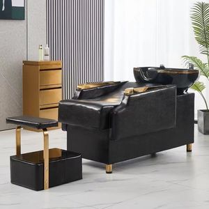 Sillón de Barbería Profesional de Diseño Moderno y Lujoso con Lavabo para Salón de Belleza - Product Image 3