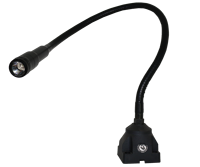 Lampu Kerja Mesin ONN Factory Made M10A dengan Lengan Fleksibel Gooseneck DC12V/DC24V 5W IP65 Sudut Sinar 5 °