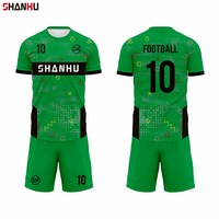 Maillot de football personnalisé par sublimation, kit original 100 % polyester pour l'entraînement et les matchs d'été, uniforme pour supporters mondiaux