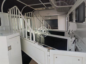 Remorques de luxe à deux essieux avec logement, mini-remorques, chariots à chevaux en promotion - Product Image 5