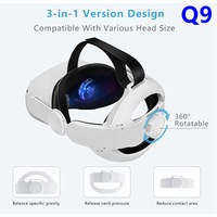Batterie de 10000 mAh pour casque Oculus Quest 2 avec batterie de 5000 mAh pour casque compatible avec Oculus/Meta Quest 2