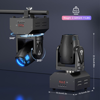 Mini projecteur à faisceau mobile 100W RGBW 4-en-1 LED DMX512, activé par le son, pour scène, DJ, discothèque, soirée, KTV, IP33, 2000-82000 Lumens