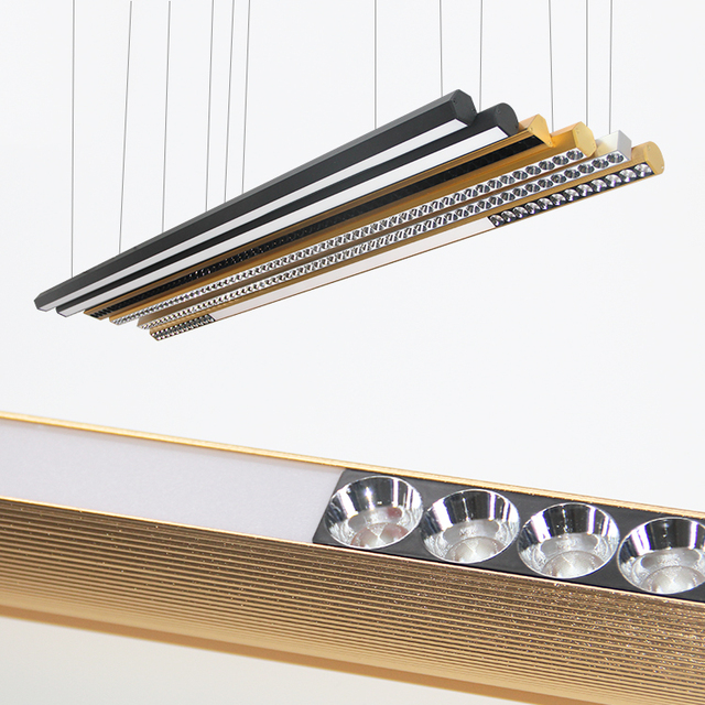Hot Sale Modern Chandelier Led Ceiling Chandelier Light Aluminum Chandeliers & Pendant Lights Led Linear Pendant Light