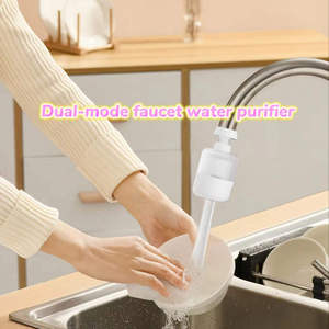 Filtre à <span class=keywords><strong>eau</strong></span> au design moderne, purificateur de robinet, filtre pour évier de cuisine et douche de salle de bain pour <span class=keywords><strong>eau</strong></span> dure, <span class=keywords><strong>sortie</strong></span> unique - Product Image 4