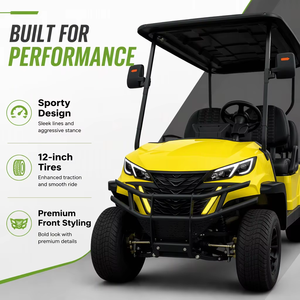 Carrito de Golf Personalizado GRENTEK a Precio Competitivo con Batería de Litio, Carrito de Golf Eléctrico de 4 Plazas para Caminos No Públicos - Product Image 4
