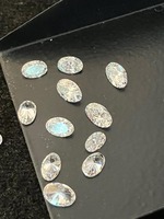 Diamantes Melee CVD HPHT Cultivados en Laboratorio, Forma Ovalada, Corte Excelente, Color VVS E, Perforados con Láser, 1 Quilate MOQ, Marca Excellent Jewels