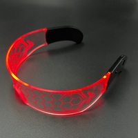 Lunettes lumineuses LED colorées, lunettes scintillantes de science-fiction pour fêtes, bars, festivals de musique, Noël, soirées dansantes, clubs
