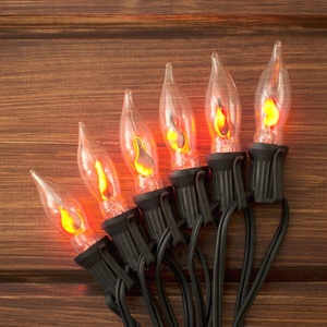 Hiệu ứng ngọn lửa <span class=keywords><strong>LED</strong></span> nhấp nháy Bóng đèn <span class=keywords><strong>E12</strong></span> Cơ sở 1W <span class=keywords><strong>12</strong></span> Gói Kính 2700K mềm ấm trắng trong nhà trang trí lễ hội ngoài trời - Product Image 2