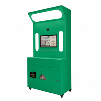 Photomaton instantané vert portable avec imprimante, appareil photo reflex numérique Bluetooth pour fêtes, mariages, kiosque en libre-service, centre commercial
