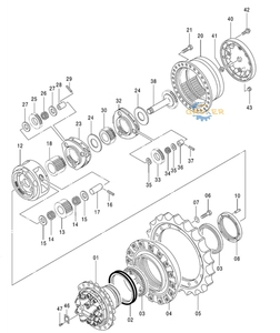 Entraînement <span class=keywords><strong>final</strong></span> d'excavatrice de moteur de voyage hydraulique de boîte de vitesse de moteur de voyage pour le remplacement de <span class=keywords><strong>Yanmar</strong></span> Jhone deere Hyundai Volvo Hitachi - Product Image 4