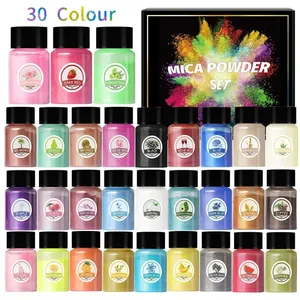 Großhandel Hersteller Glimmer pulver Pigment für Epoxidharz 30 Farben Set Perlen effekt für DIY