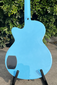 <span class=keywords><strong>Chitarra</strong></span> Elettrica Stile Acustico con Cutaway, Colore Blu Lucido, Marca Aiersi, con Pickup HB, Strumento a Corda Elettronico Personalizzato - Product Image 5