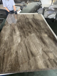 Tôle d'acier laminée à chaud à motif 3D avec revêtement laminé en film <span class=keywords><strong>PVC</strong></span>, norme JIS, services de soudage et de pliage - Product Image 6