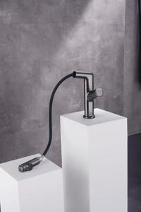 <span class=keywords><strong>Robinet</strong></span> de lavabo à poignée unique pour salle de bain, hôtel, villa, <span class=keywords><strong>robinet</strong></span> de lavabo noir, <span class=keywords><strong>robinet</strong></span> de lavabo sanitaire, modes de distribution d'eau commutables - Product Image 5