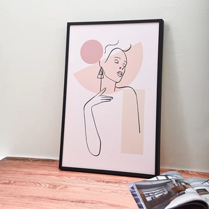 Impression sur toile abstraite style nordique personnalisée, peinte à la main, écologique, portrait <span class=keywords><strong>de</strong></span> nu, moderne, DIY, pour salon et maison - Product Image 5