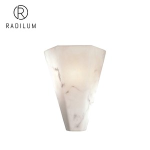 Aplique de Pared Geométrico de Alabastro, Decoración Moderna para Pasillos de Hotel, Arte en Piedra Natural, Forma de Escudo, Lámpara de Pared de Alabastro <span class=keywords><strong>Fedi</strong></span> al por Mayor - Product Image 1