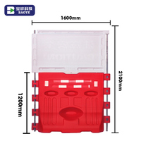 Baoye Clôture de sécurité scolaire de 2100mm de hauteur Blocs de barrière en plastique HDPE pour la sécurité routière