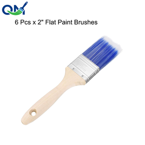 Pinceaux professionnels en fibres naturelles <span class=keywords><strong>pour</strong></span> peinture sur bois, <span class=keywords><strong>pierre</strong></span>, métal, finition lisse, manche en bois massif, outils multi-surfaces - Product Image 1