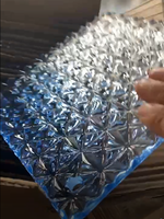 Pièces suspendues en verre à motif diamant peint, ornement transparent texturé pour la décoration du salon, de la chambre et des bâtiments