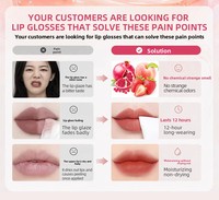 Pudding Jelly Zelfnivellerende Volumegevende Vegan Lip Glaze Zonder Logo Dubbel Gebruiksdoel Lippen Wangen Zachte Matte Finish Vloeibare Siliconenborstel Op Maat