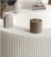H743 Présentoir pliant télescopique multifonctionnel en papier accordéon, Meuble de présentation, Table îlot, Décoration de mariage