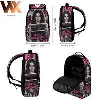 Sacs à dos scolaires imperméables personnalisés avec logo pour élèves du primaire et du secondaire, pour filles et garçons, avec poches zippées et design confortable