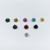 Prix de gros Fengzuan FZ Moissanite – Diamant Moissanite rond coloré (rouge, jaune, vert) en vrac