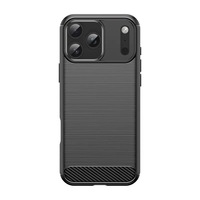 Étui de téléphone à double couche avec motif en fibre de carbone brossée, coque arrière souple en TPU résistante aux chocs pour Samsung S23/S23 PLUS