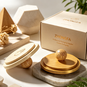 Tapa de bambú y madera personalizada de fábrica con sello de silicona para frascos de vidrio, empaque de fragancias para el hogar y grabado de logotipo. - Product Image 1