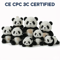 Jouets en peluche Panda personnalisés OEM ODM Famille de pandas en peluche en bambou Vente en gros Cadeau pour enfants