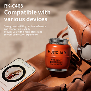Portable Gas Cylinder Speaker, Mini Wireless <strong>Subwoofer</strong> with LED Light, Outdoor Camping Music Player - Product Image 4