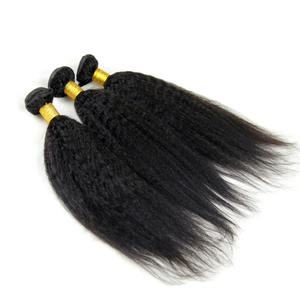 Grade 10 Extensions de cheveux Remy Bundles de cheveux humains brésiliens originaux avec double trame <span class=keywords><strong>Afro</strong></span> <span class=keywords><strong>Kinky</strong></span> Straight Style pour les femmes noires - Product Image 4
