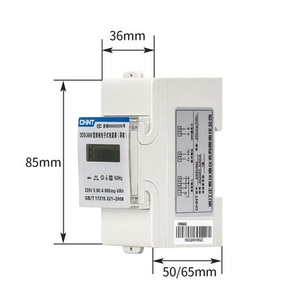 Medidor de Energía Monofásico <span class=keywords><strong>CHINT</strong></span> <span class=keywords><strong>DDSU666</strong></span> Original para Riel DIN, Bajo Voltaje, Doméstico, Alta Precisión, Duradero, Precio Bajo al por Mayor - Product Image 3