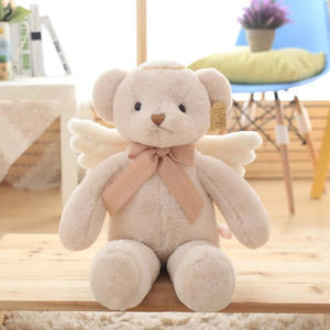 Poupées ours en peluche doux, nouveau, ins, jouet, ailes d'ange en plomb, dessin animé, rêve d'ange, ours en peluche mignon, cadeau pour enfants - Product Image 4