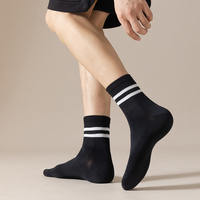 Chaussettes tube unisexes en coton uni, style old school, respirantes, écologiques, sans couture, à compression, avec logo personnalisé, vente en gros