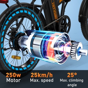<span class=keywords><strong>Vélo</strong></span> <span class=keywords><strong>électrique</strong></span> <span class=keywords><strong>pliable</strong></span> <span class=keywords><strong>HITWAY</strong></span> BK11 20'' à assistance au pédalage, pneus larges, pour adultes, 250W, pour l'UE - Product Image 5