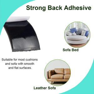 Fita dobro-adesiva Eco-amigável do laço do gancho do poliéster do tamanho 20mm * 15m sacos autoadesivos resistentes ao calor - Product Image 6