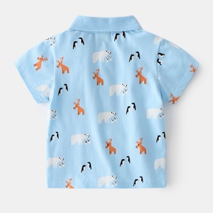 Magliette POLO Estive 2025 per Ragazzi con Simpatici Ricami Cartoon, Colletto in Cotone, Stile Casual Coreano, T-<span class=keywords><strong>Shirt</strong></span> a Maniche Corte per Bambini - Product Image 2